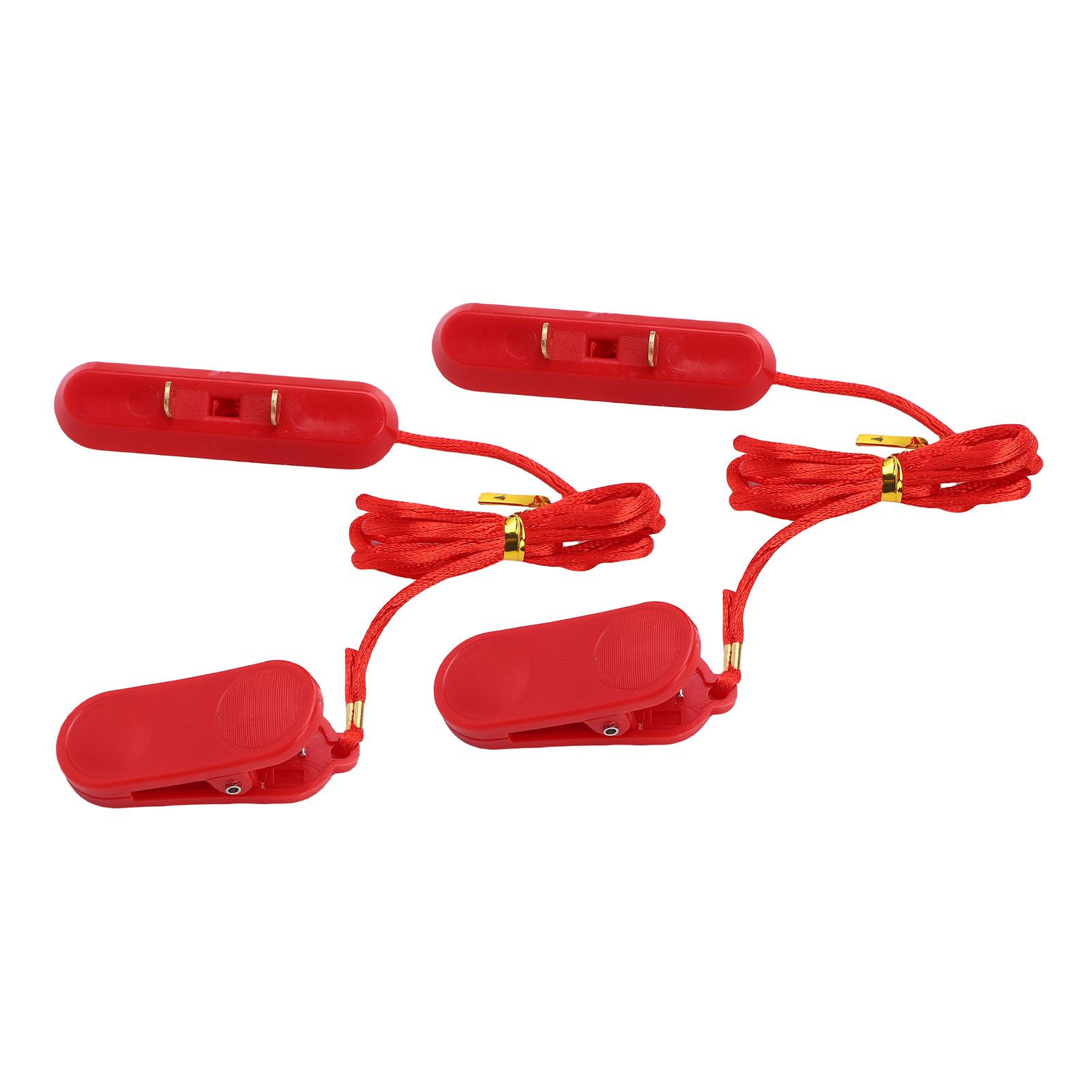 2 Stück Laufband Sicherheitsschlüssel Universeller Laufband Notstopp für Laufmaschine Flach Oval Dual