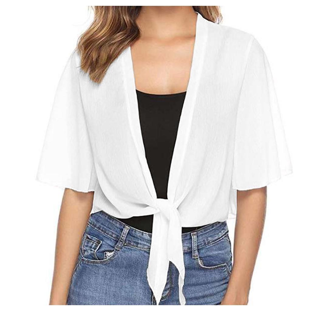 Weiche Chiffon-Schals für Damen, für Abendkleid, Hochzeit, Cape, Bolero, Flapper M weiß