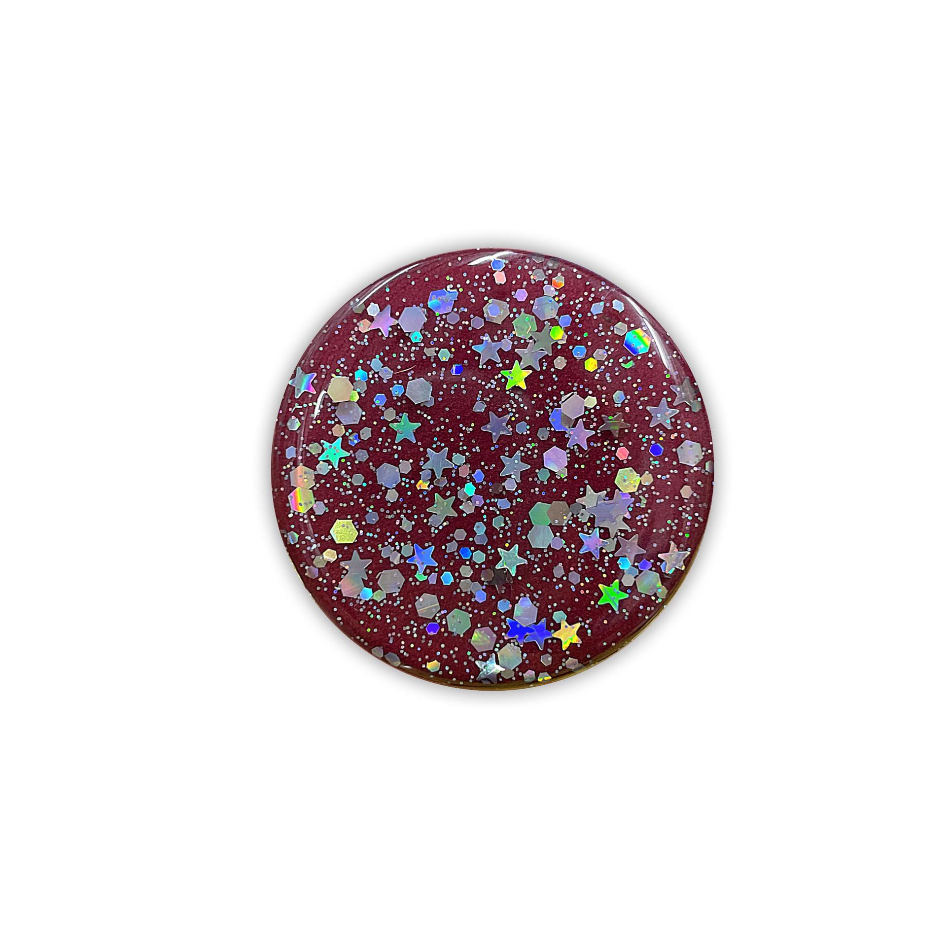 Sternenhimmel-Tischständer zum Einziehen für Handys und Tablets – inklusive Flashback-Aufkleber dunkelrote