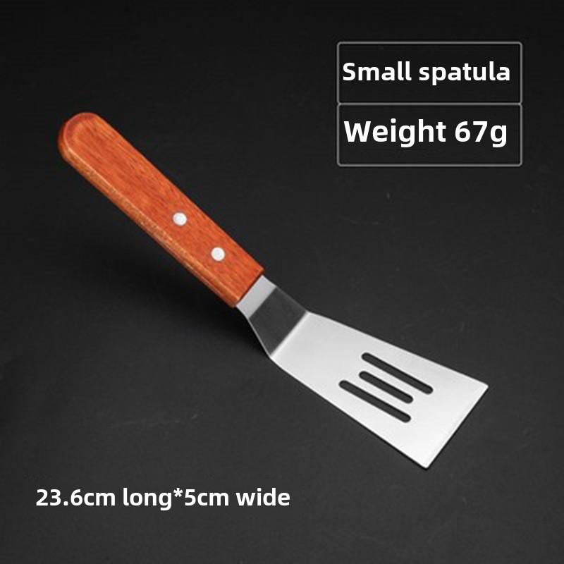 Edelstahl Teppanyaki Spatel Professioneller Küchenwender für Pizza, Steak, Pfannkuchen Small Spatula