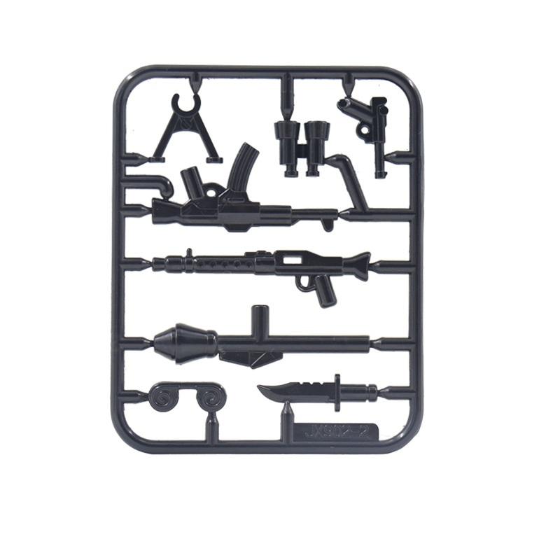 3 Arten Ww2 Weltkrieg 2 Soldaten Waffe Militär Armee Minifigur Pistolen Bausteine ​​Kit Ziegel Sets Waffen Modell Kinderspielzeug