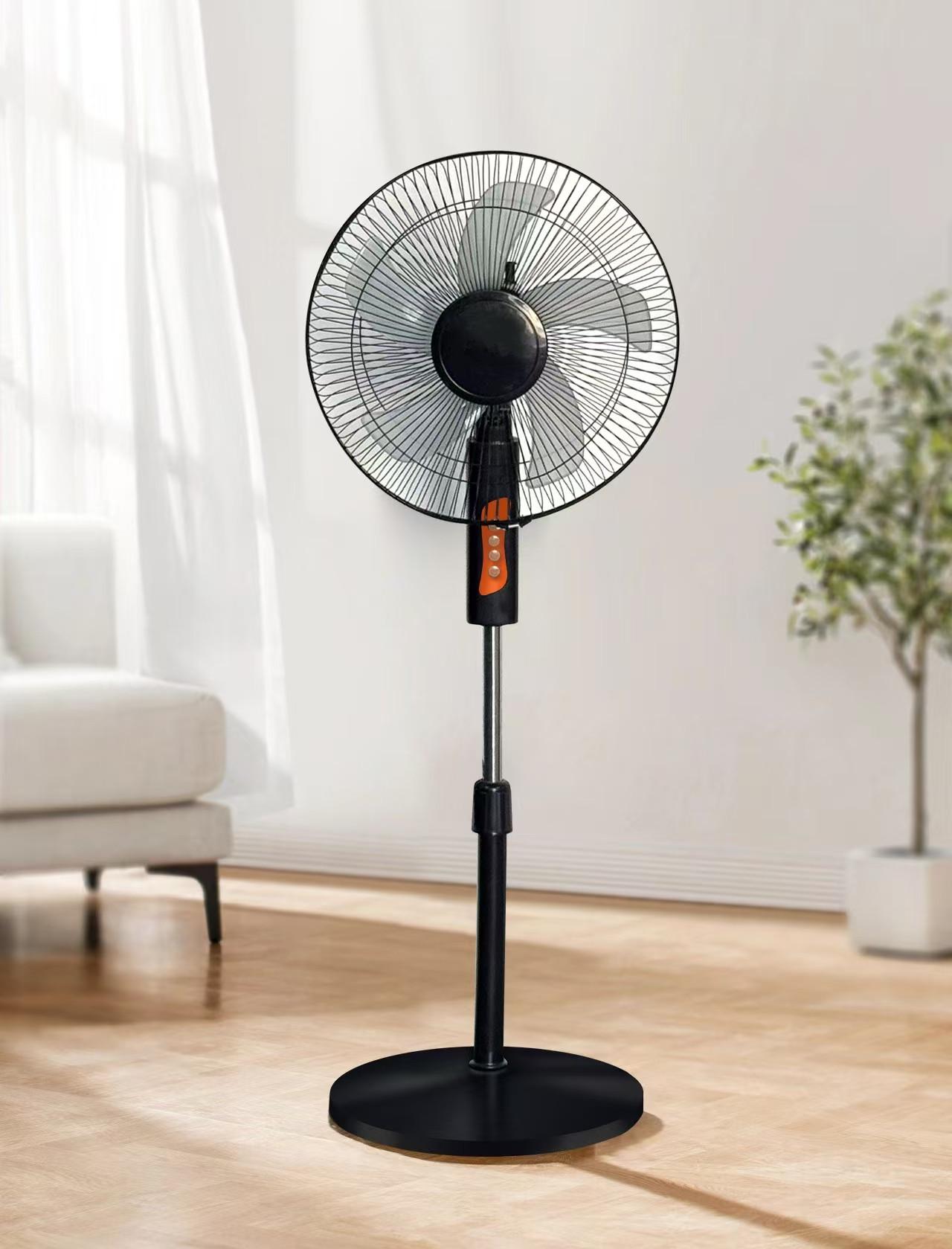 XLANKE Elektrischer oszillierender Standventilator mit Fernbedienung - Leises vertikales Design für Zuhause