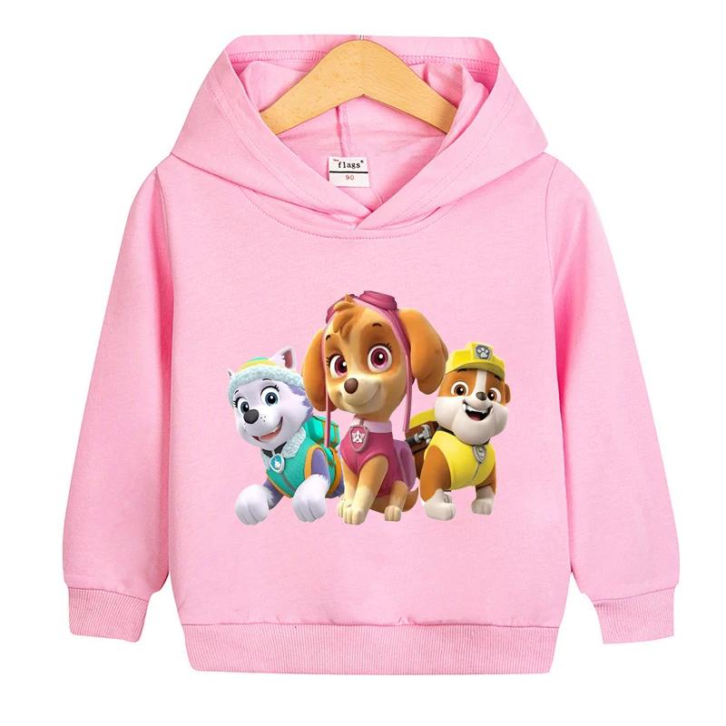 Kinder Paw Patrol Hoodie Kinderkleidung Für Mädchen Baby Jungen Kleidung Frühling Herbst Sweatshirts Jungen Cartoon Kleidung Hoodie 140 himmelblaue