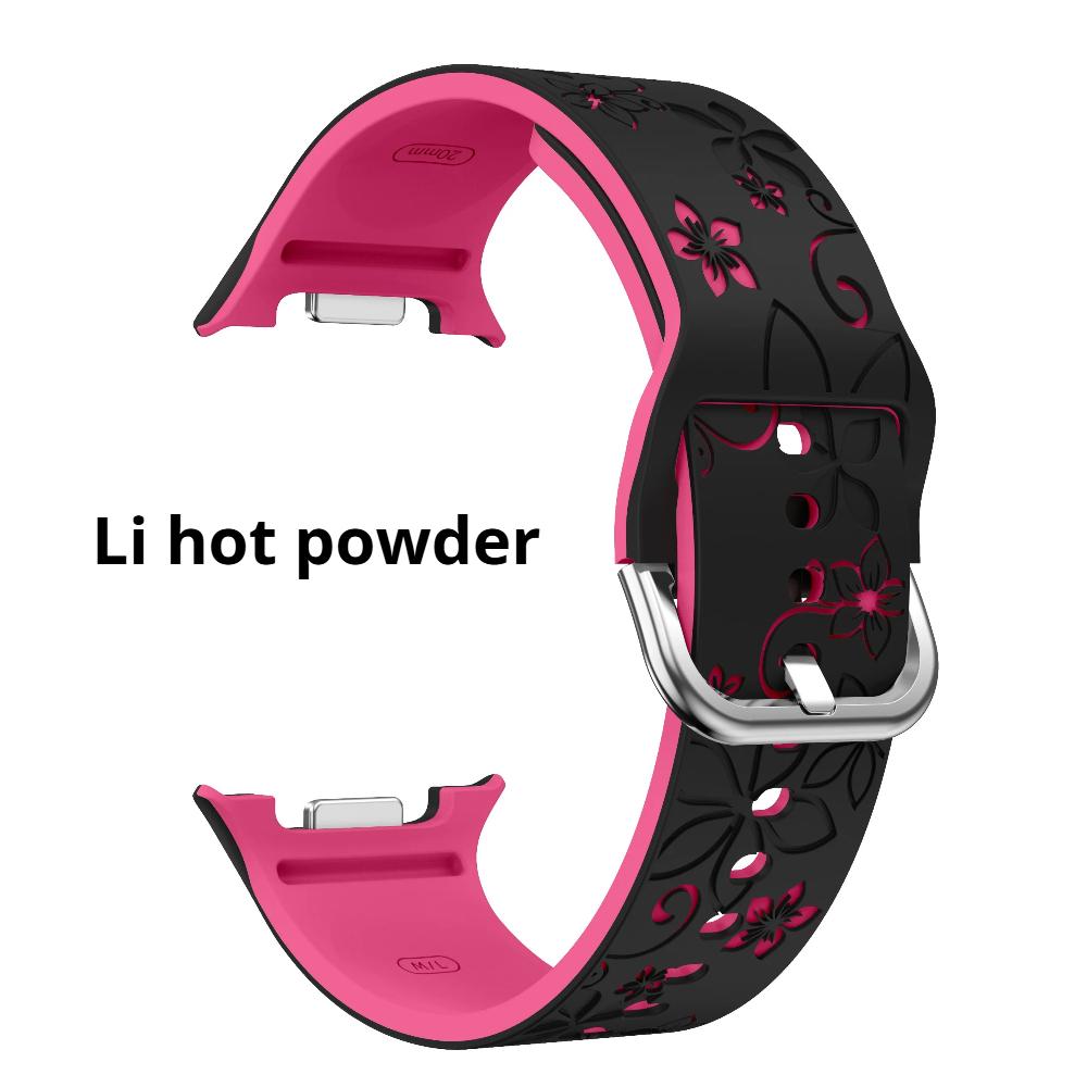 Geschnitztes Silikonarmband für Samsung Galaxy 8 40 44mm/8 Classic Modisches Atmungsaktives Zweifarbiges Armband für Galaxy 8 Classic/40 44mm Samsung Galaxy 8 Classic