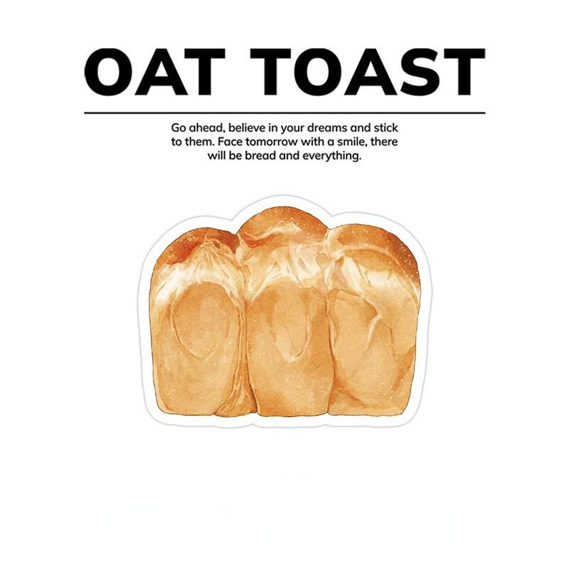30 Pcs Cartoon Haftnotizen Kawaii Brot Toast Kaffee Memo Pads Aufkleber Student Geschenke Schreibwaren Schule Bürobedarf