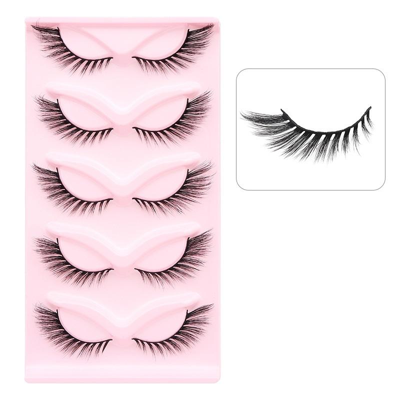 5 Paar 3D Wimpern Falsche Wimpern Makeup Tools Natürliche Lange Dicke Volumen Wimpern Schönheit Flauschige Wimpern Fuchs