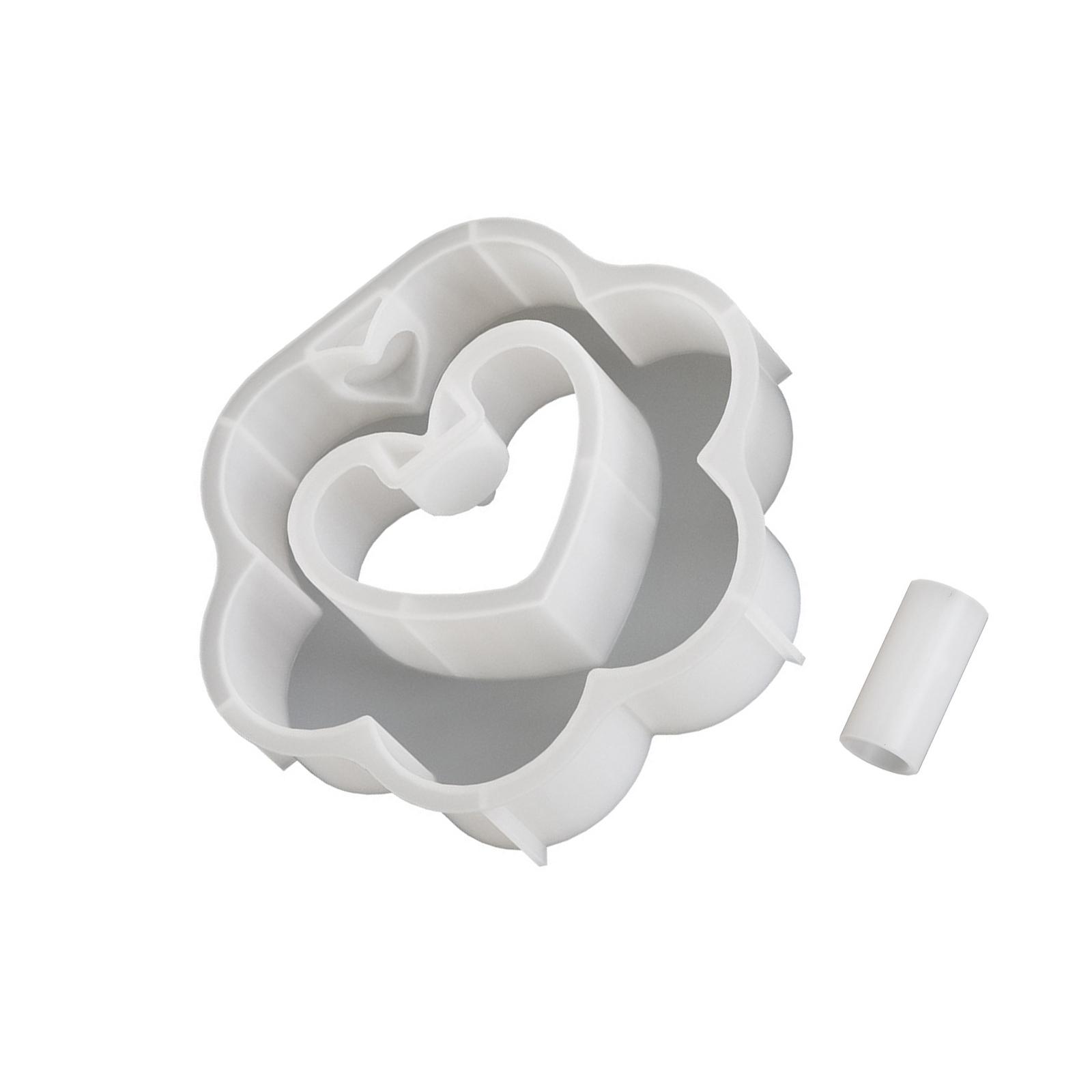 Epoxidharzformen Herzform Handgefertigte Bastelbedarf Silikonformen zur Herstellung von Miniatur-Hydrokultur-Pflanzenhaltern 4