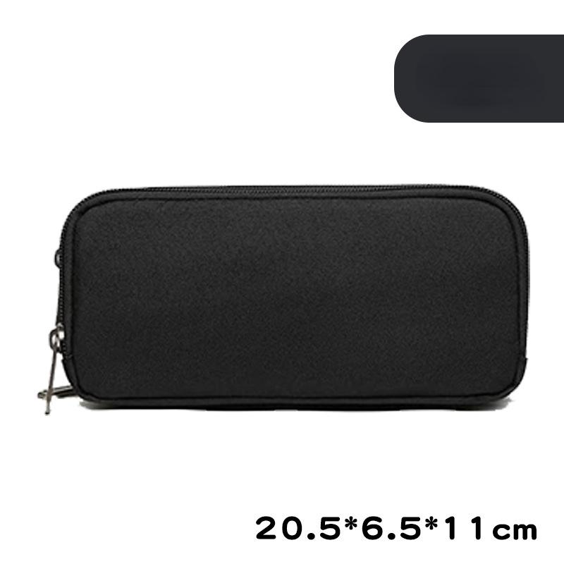 Stift Tasche Große Kapazität Koreanische Grundschüler Stift Tasche Schreibwaren Box Doppel Schicht Schreibwaren Box Kreative Stift Tasche schwarz