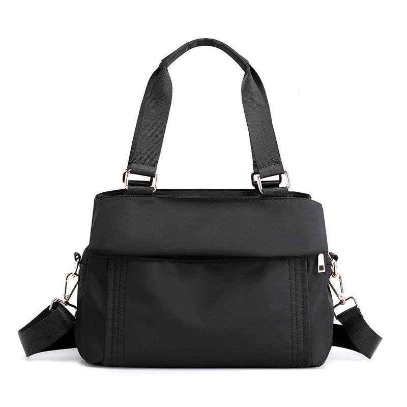 Mode Handtasche Große Kapazität Tasche frauen Casual frauen Tasche Oxford Tuch Schulter Tasche Mehrschichtige Kreuz-körper Tasche One Size schwarz