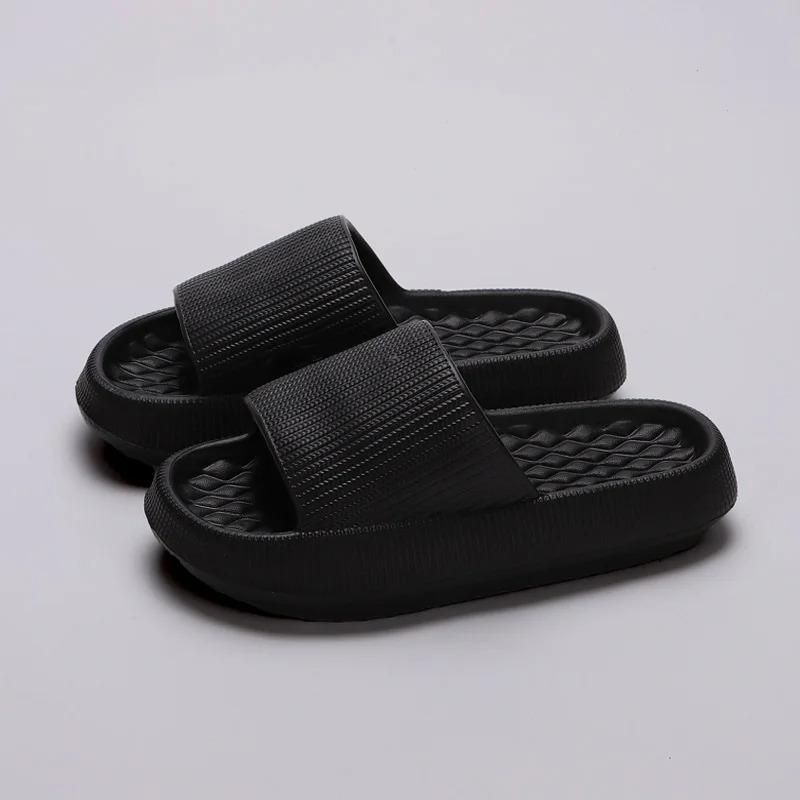 Dicke Plateau Eva Cloud Slipper Damen Sommer Leichte Damen Badeschuhe Rutschfest Badezimmer Hausschuhe Outdoor Slide 44-45