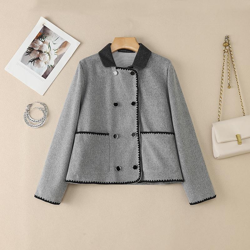 ZANZEA Damen-Cardigan-Jacken mit lässigem Umlegekragen und langen Ärmeln 4XL graue