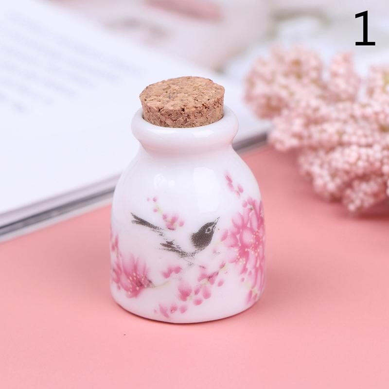 Keramik-Glas-Dappen-Dish-Flasche, flüssige Glitzerschale, Tasse mit Holzdeckel, Pfingstrose