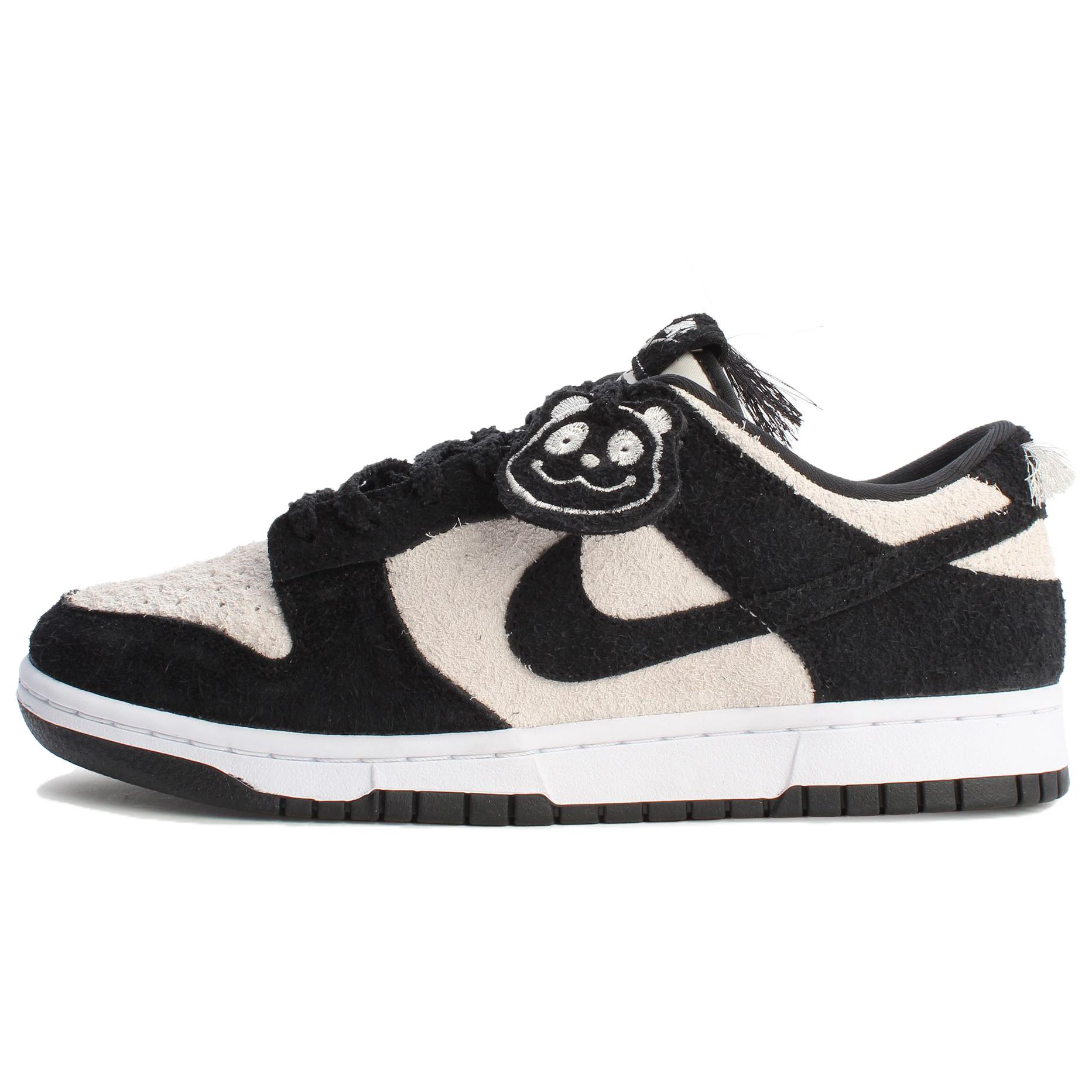 Nike Dunk Low SE Panda-Monium Pack - Schwarzes Wildleder Herren-Sneaker Weiß IB2990-100 47.5