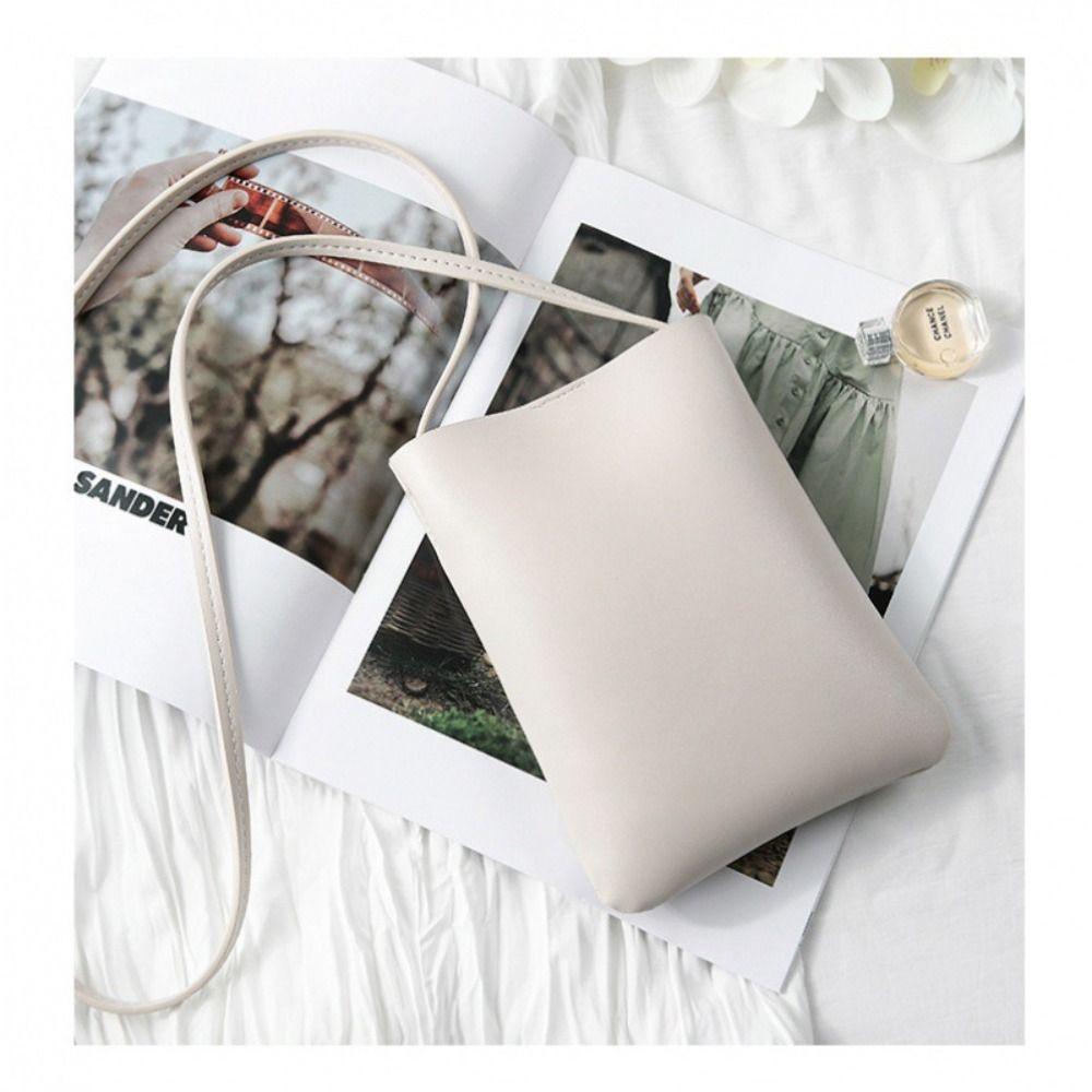 Einschulter Handy-Umhängetasche Tasche Beutel Crossbody Handy-Tasche Mädchen off-weiße