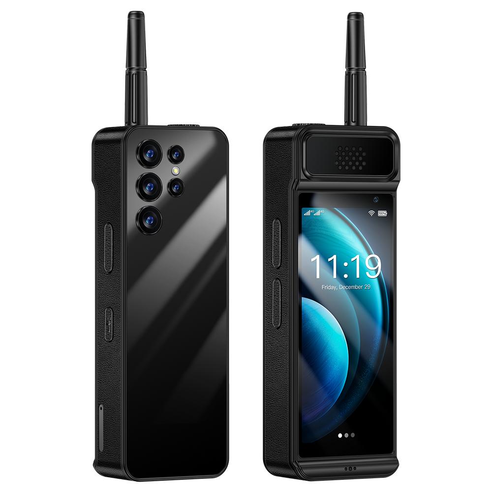 W88 Pro Retro Smartphone 4,0 Zoll Android 12.0 Quad-Core RAM 2 GB ROM 16 GB 5500 mAh Face ID Typ-C Dual SIM 4G Mobiltelefon 2GB 16GB schwarz