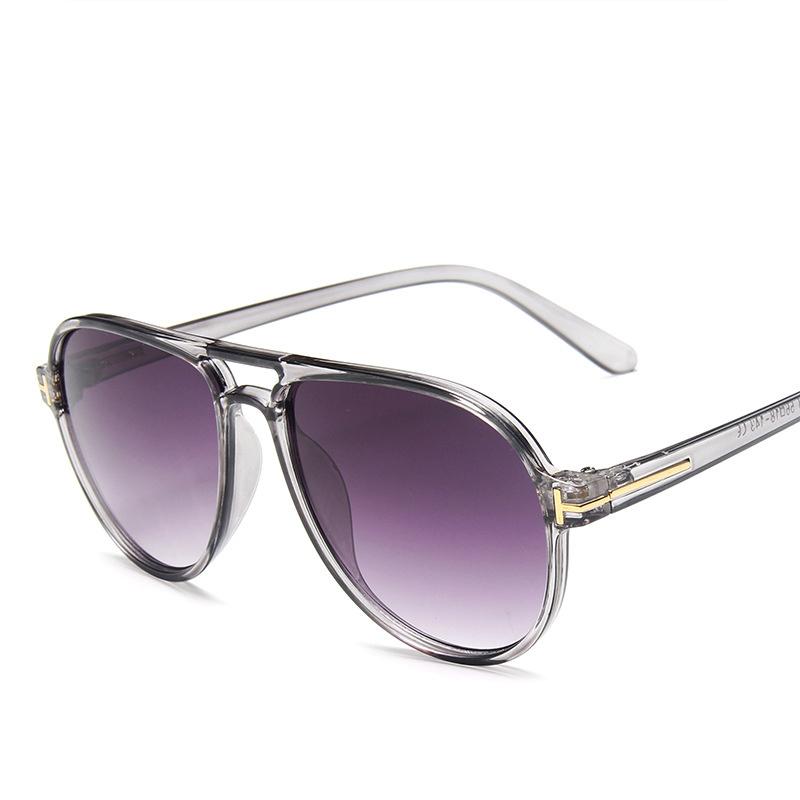 Modische Doppelstrahl-Sonnenbrille mit großem Rahmen, Krötenspiegel, Retro-Sonnenbrille mit rundem Rahmen und T-förmigem Rahmen für Outdoor-Ausflüge