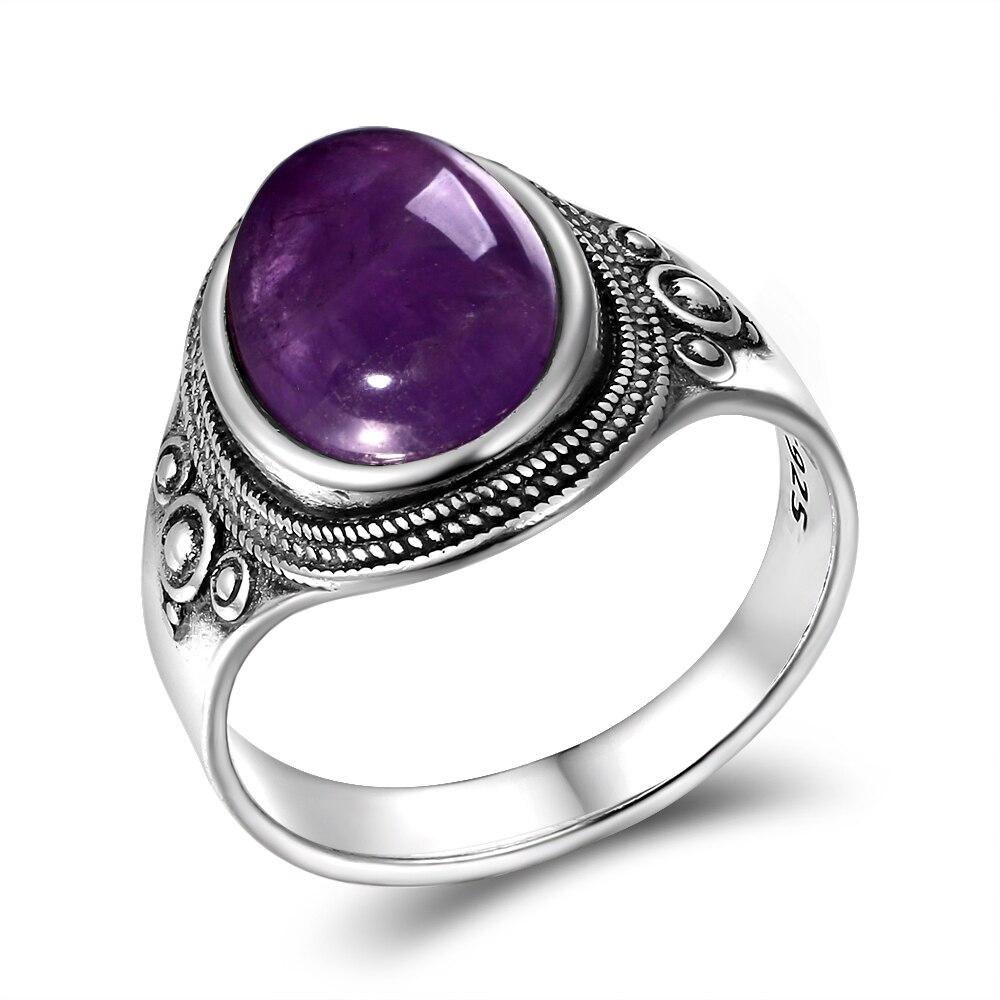 Amethyst-Ring, Damen-Silberring, Modeschmuck, Party, Jahrestag, Geburtstag, Geschenk, Alltagsgeschenk 10