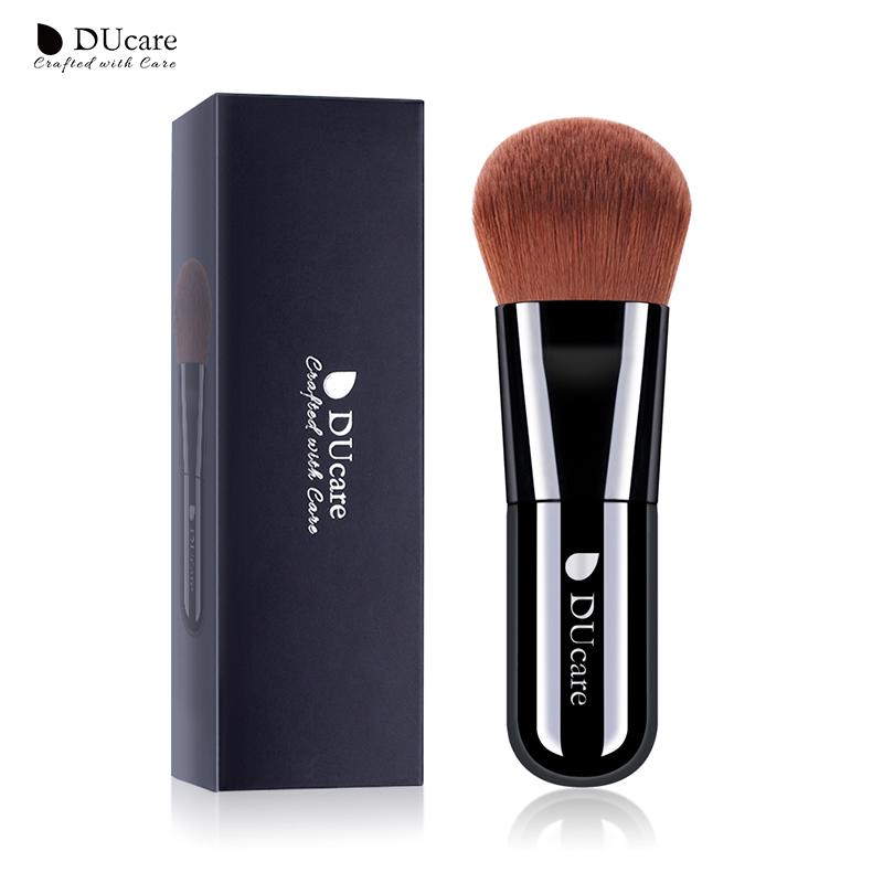 DUcare 1 Stück professioneller Foundation-Pinsel, schwarzer Make-up-Pinsel, Puder-Gesichtspinsel mit Box, Make-up-Pinsel, Beauty Essential Tools