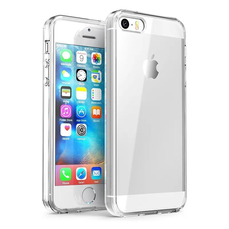 Hülle für iPhone SE 2020 2022 7 8 6 6S Plus 5S 5 SE TPU Silikon Klar Transparent Soft Case für APPLE iPhone 7 8 Plus Rückseite for iPhone SE 2022