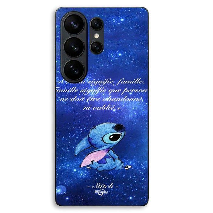 Hülle Für Samsung Galaxy S26 Ultra Stitch disney stitch süß Ohana bedeutet Familie Maniacase schwarz