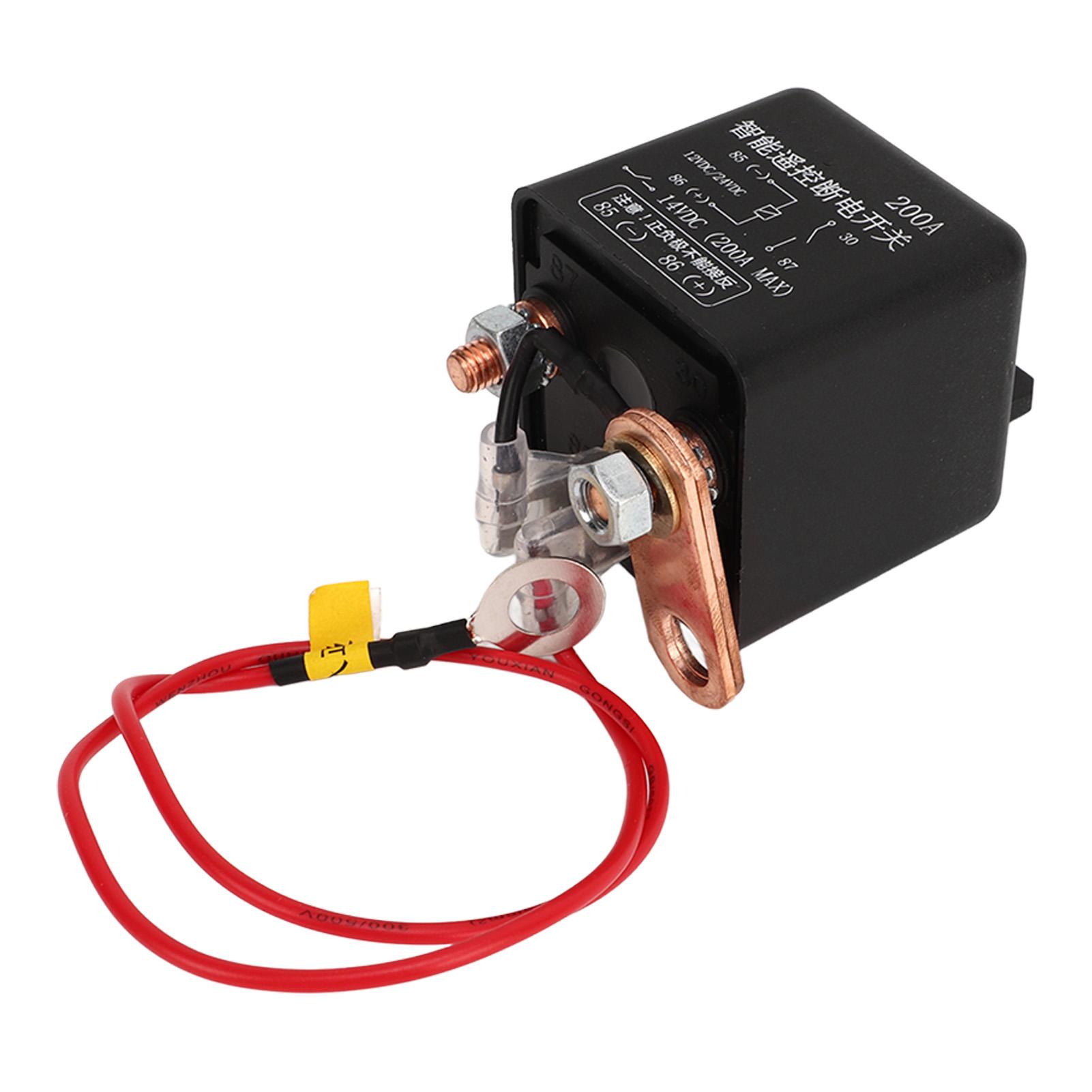 Fernbedienbarer Batterie-Trennschalter 12V 2,4W 200A Sicherer Batterie Ein/Aus-Schalter für Autos