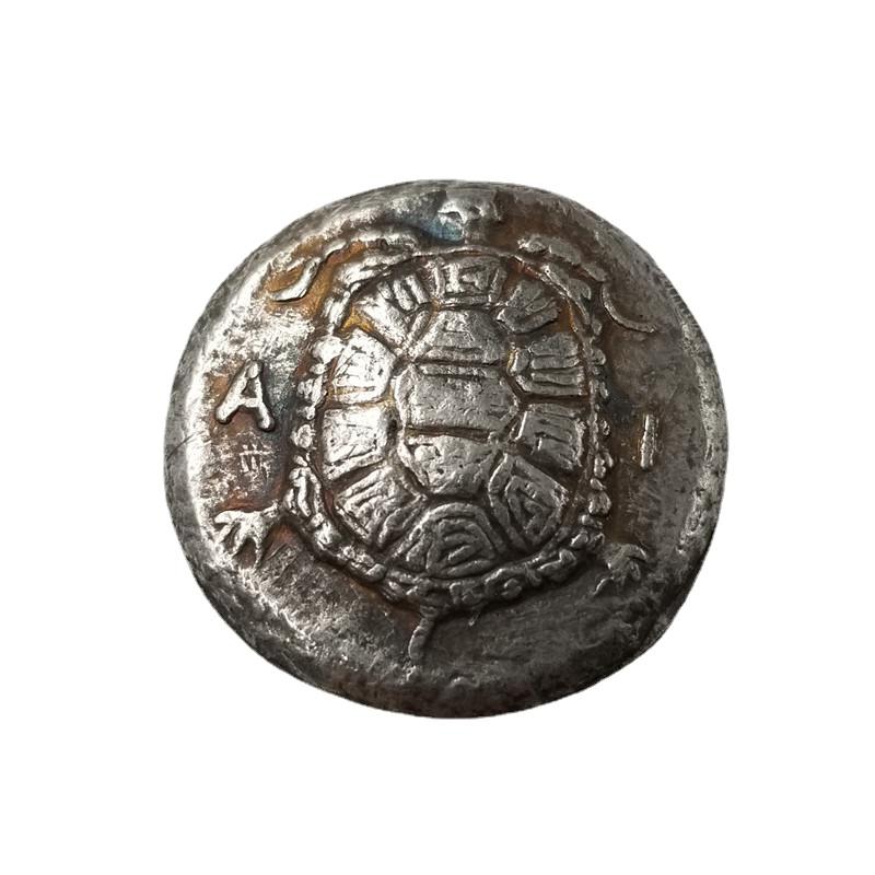 Antike Griechische Münzen Kopie Versilberte Münze Antike Ausländische Gedenkmünze ARI