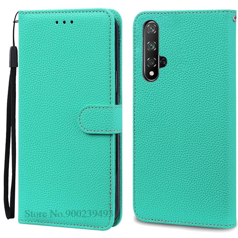 Nova 5T Hülle Für Huawei Nova 5T Hülle Brieftasche Flip Cover Für Huawei Nova 5t Nova5t YAL-L21 YAL-L61 YAL-L71 Handyhülle Fundas For Huawei Nova 5T himmelblaue