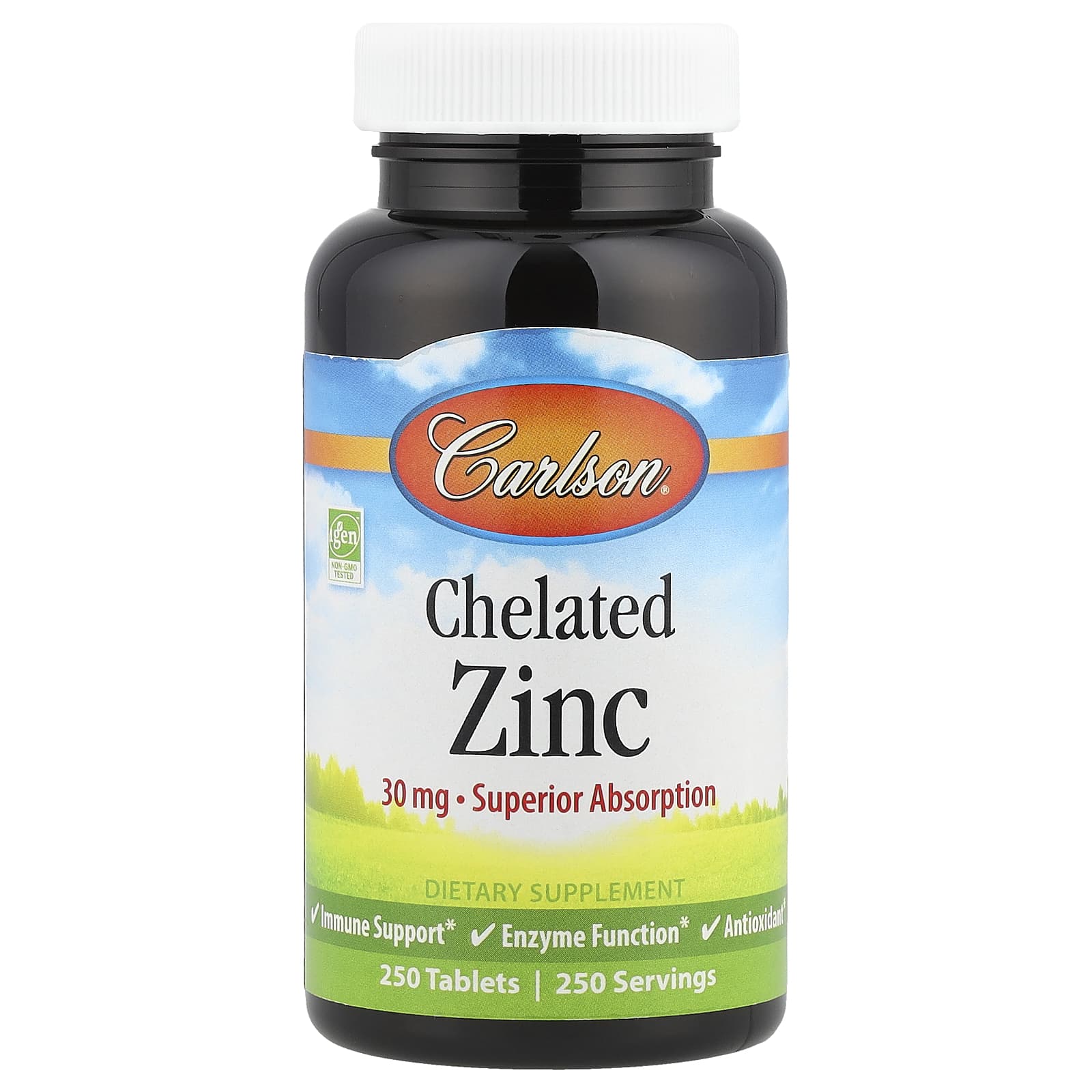 Chelatiertes Zink, 30 mg, 250 Tabletten
