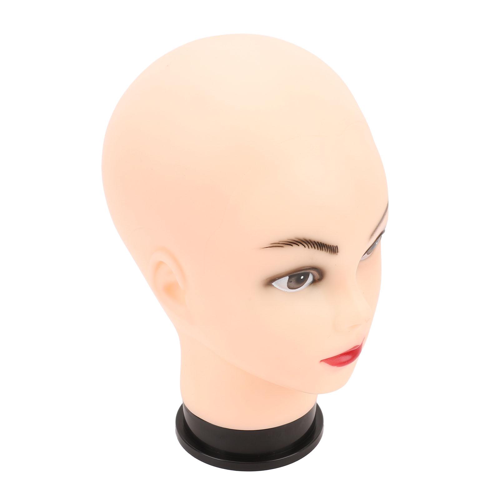 Weibliche Glatze Mannequin Kopf PVC für Perücken Ausbildung Herstellung Hut Brillen Display Professionelle