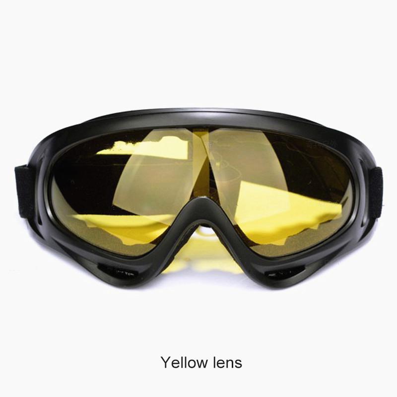 Fahrradbrille, Skibrille, Snowboard-Schutzbrille, kratzfest gelb