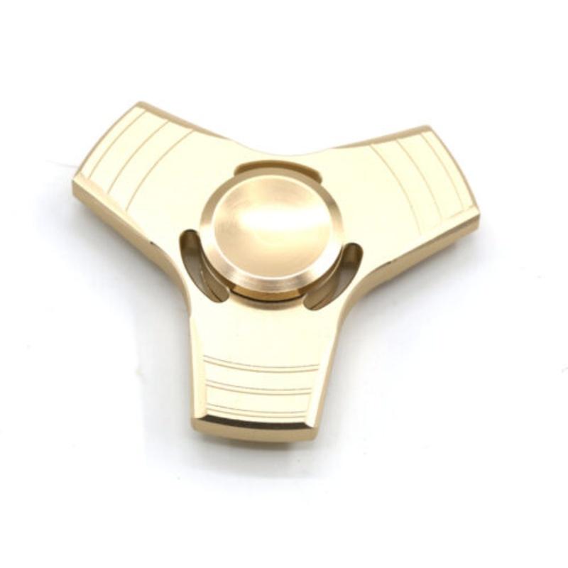 Hochwertiger Tri Spinner Fidget Spinner Aluminium Handspinner Mit Zeitlosem Design Tri-Gold