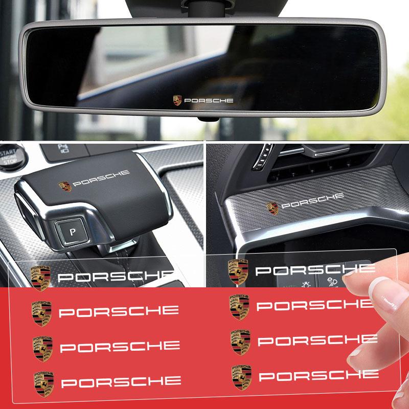 Zufällige Autoaufkleber Auto Lenkrad Aufkleber Waren Für Porsche Boxster Cayenne Panamera Macan Cayman 911 918 996 917 991 2pcs