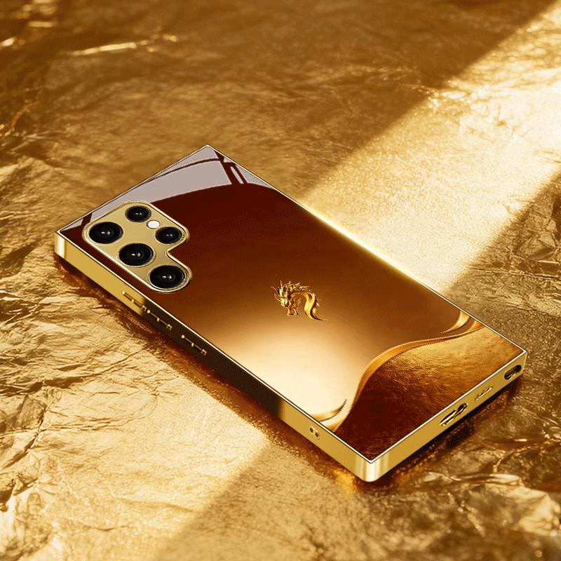 Kunst luxuriös Edel Hochwertig Handyhülle Galvanisiertes Glas Handyhülle für Samsung Galaxy S26 S25 S24 S23 S22 S21 FE, Ultra, Plus For Galaxy S22 Ultra