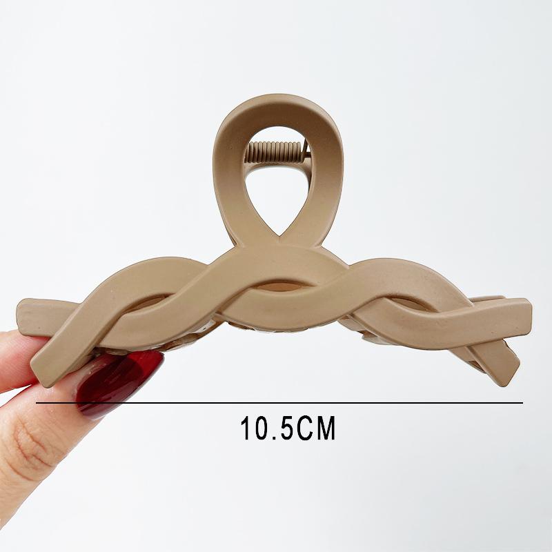 Vintage Schwarz Kaffee Acryl Große Haar Klaue Koreanische Feste Haar Clip Mädchen Barrettes Clip Klaue Haarnadeln Kopfbedeckungen Frauen Mode Haar Zubehör dunkel kaffee