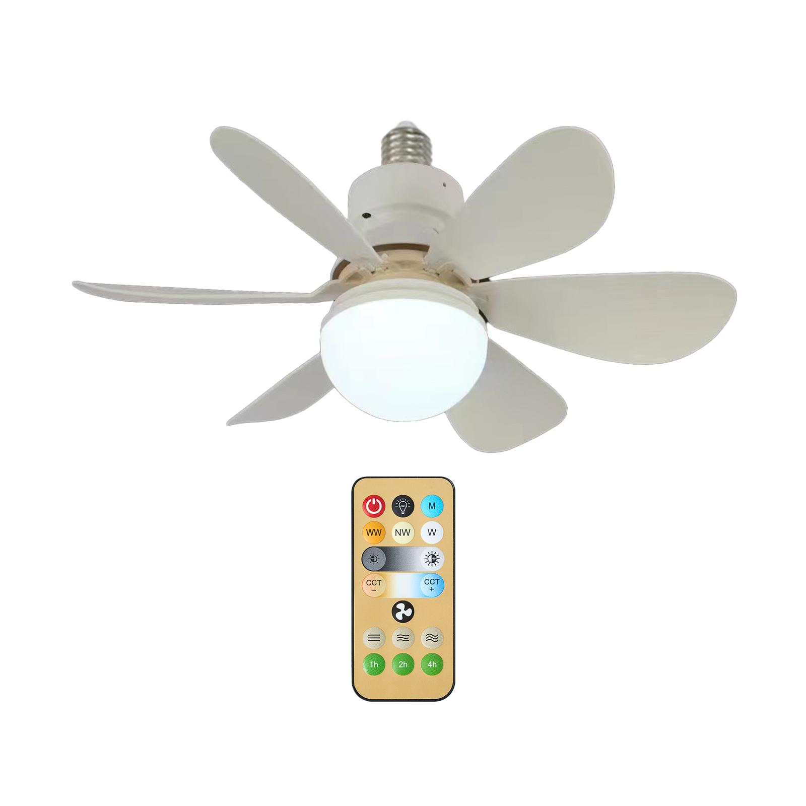 LED-Ventilator-Licht-Fernbedienung Multi-Color Dimmbare Home Kinderzimmer Schlafzimmer Ventilator Lichter Acrylic Lampshade