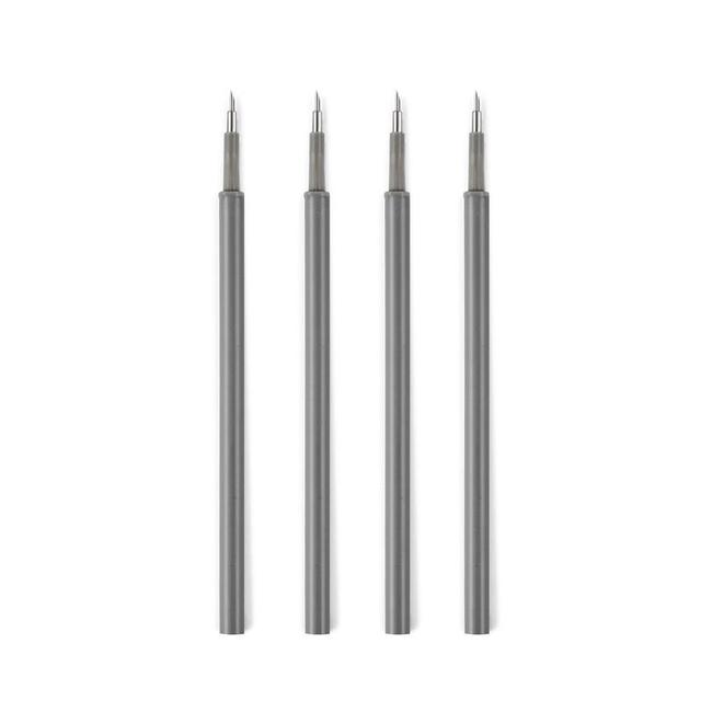 Kunst Allzweckmesser, Stift, Messer, geschnittene Aufkleber, Scrapbooking, Schneidwerkzeug, Express-Box, Messer, Schulbedarf, DIY-Bastelbedarf gray Knife core-4pc