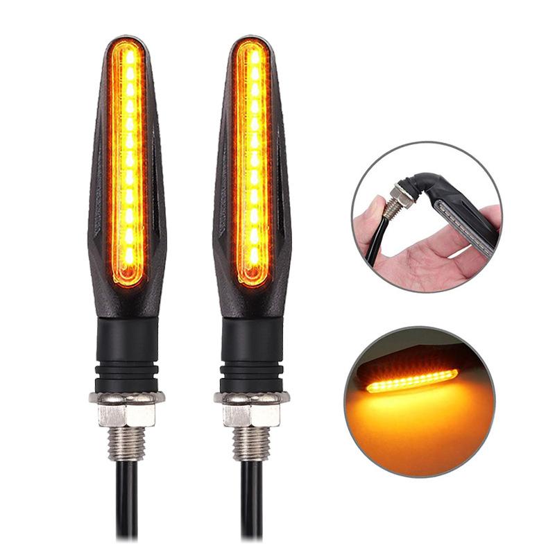 2 teile/satz Motorrad Blinker Licht LED Warnung Lampe Blinker Blinker Anzeige Lampe Stonego Motorrad Zubehör YSL 2pcs/set