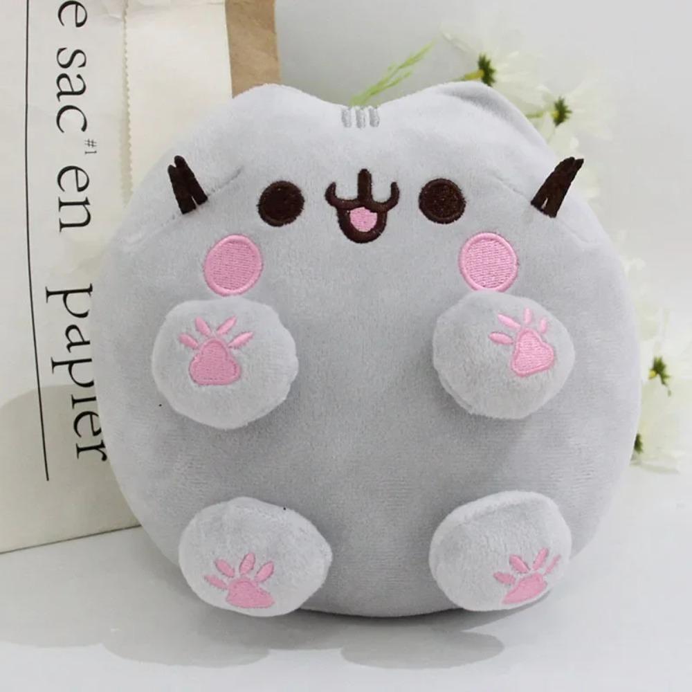 Pusheen 15cm Plüschtier Anime Niedliche Katze Weich Heimdekoration Schreibtisch Schlafzimmer Ornament Kinderspielzeug Sammlung Zubehör Geschenk gray