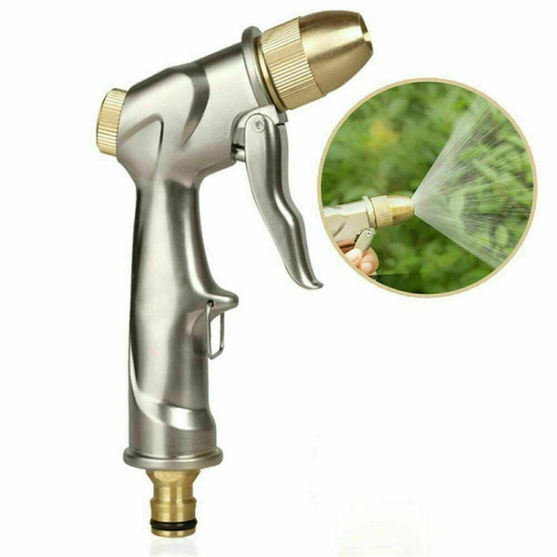 Hochdruck-Wasserspritzpistole, Messingdüse, Gartenschlauch, Rasen, Autowaschanlage, Wasserpistole beige
