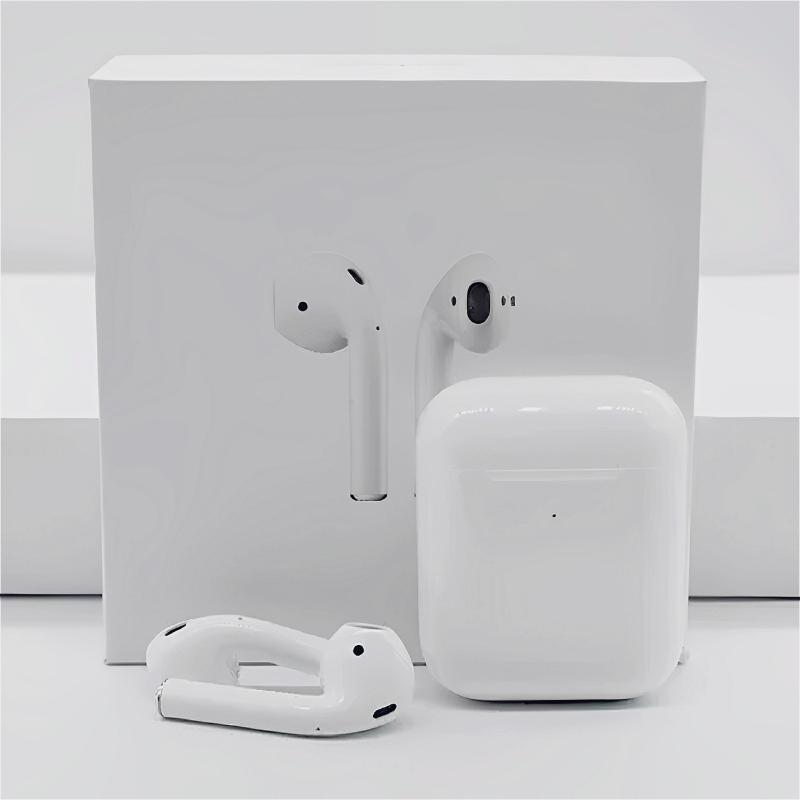 Neu 1:1 Air2 Drahtloses Bluetooth-Headset Stereo-Kopfhörer Hochwertiger Mini-Kopfhörer Touch Control Ohrhörer mit Mikrofon für iPhone Xiaomi weiß