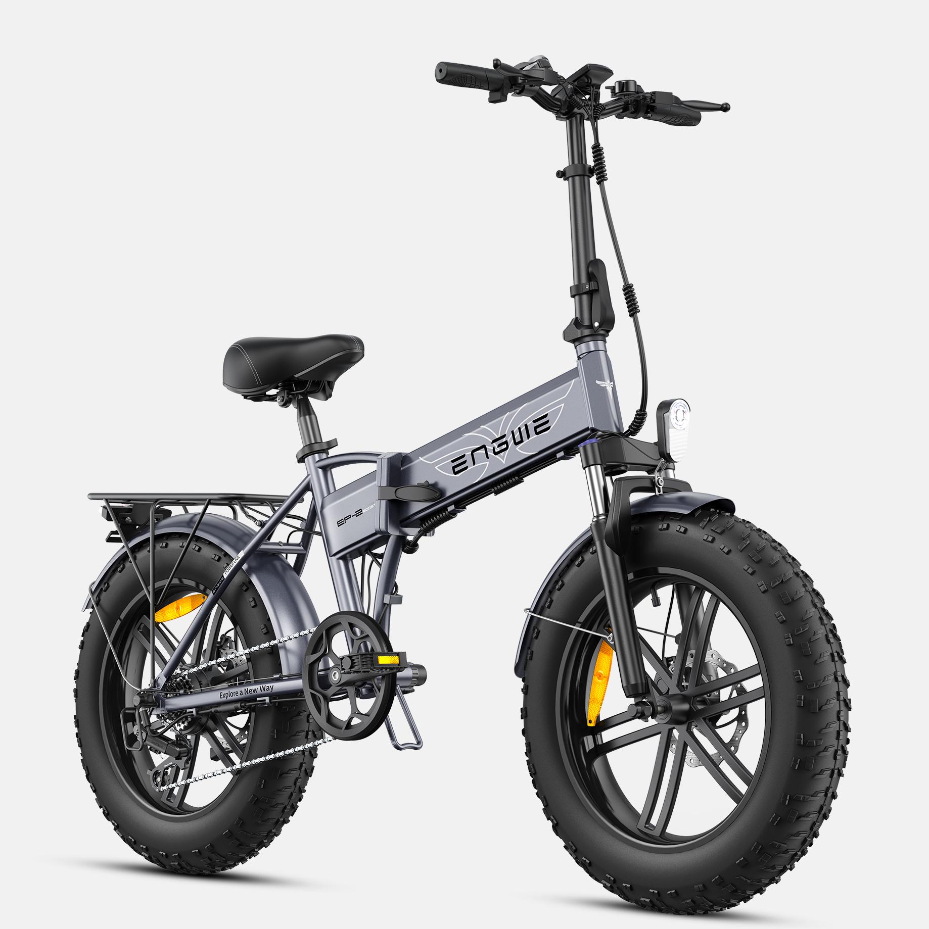 ENGWE EP-2 BOOST All-Terrain Faltbares Elektrofahrrad 48V13AH Akku 250W Motor Outdoor-Fahren E-Bike 20 Zoll Offroad E-Mountainbike grau