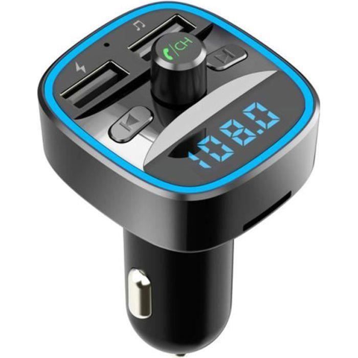 Aktivität-T25 Drahtloser Bluetooth 5.0 FM-Transmitter Dual-USB-Autoladegerät Freisprecheinrichtung MP3-Player TF-Karte
