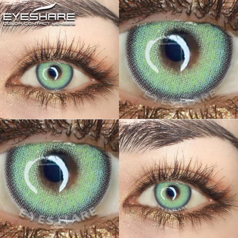 Eyeshare Fashion Farbige Kontaktlinsen TAYLOR Kontaktlinsen für die Augen Graue Linse Weiche Farblinsen 1 Paar Farbige Kontaktlinsen
