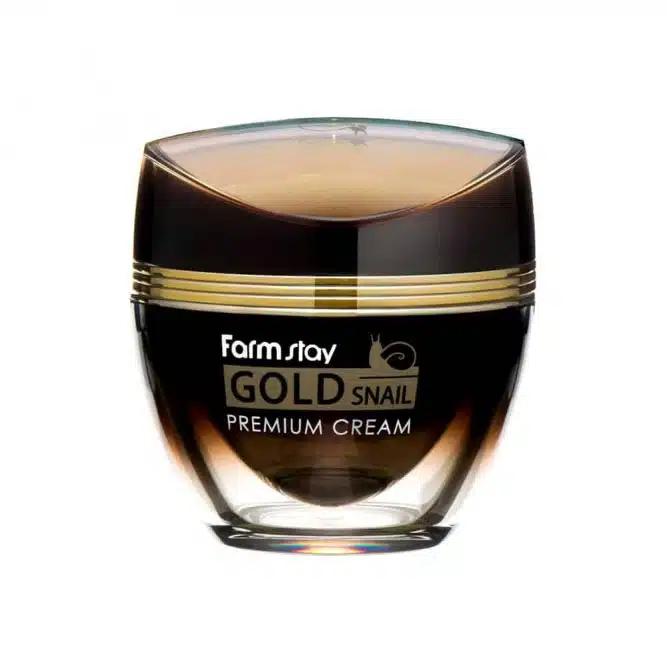 FARMSTAY GOLD SNAIL PREMIUM CREAM, Anti-Aging, Kbeauty, Koreanische Kosmetik, Probe