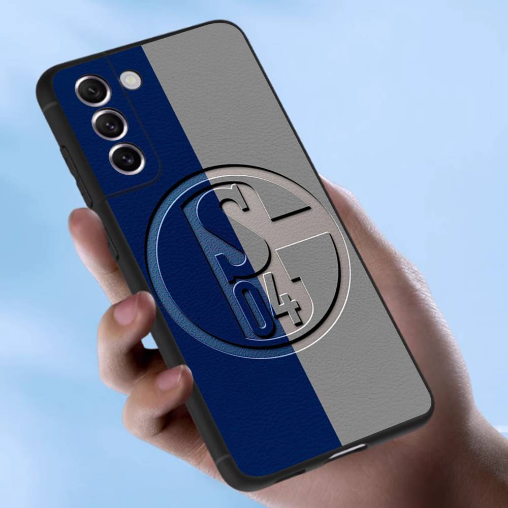 S-Schalke 04 Hülle Für Samsung Galaxy Hülle S25 S23 S22 S21 S30 S20 S10 Ultra Plus FE TPU Weiche Hülle Samsung S24Plus