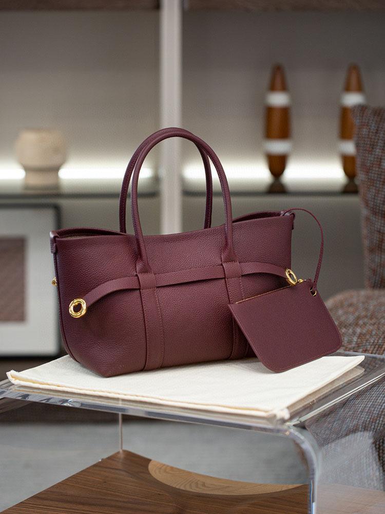 Premium Retro-Tragetasche große Kapazität Spleißleder Damen-Tasche Tragetasche Pendler Mode vielseitige Handtasche 27*19*12cm