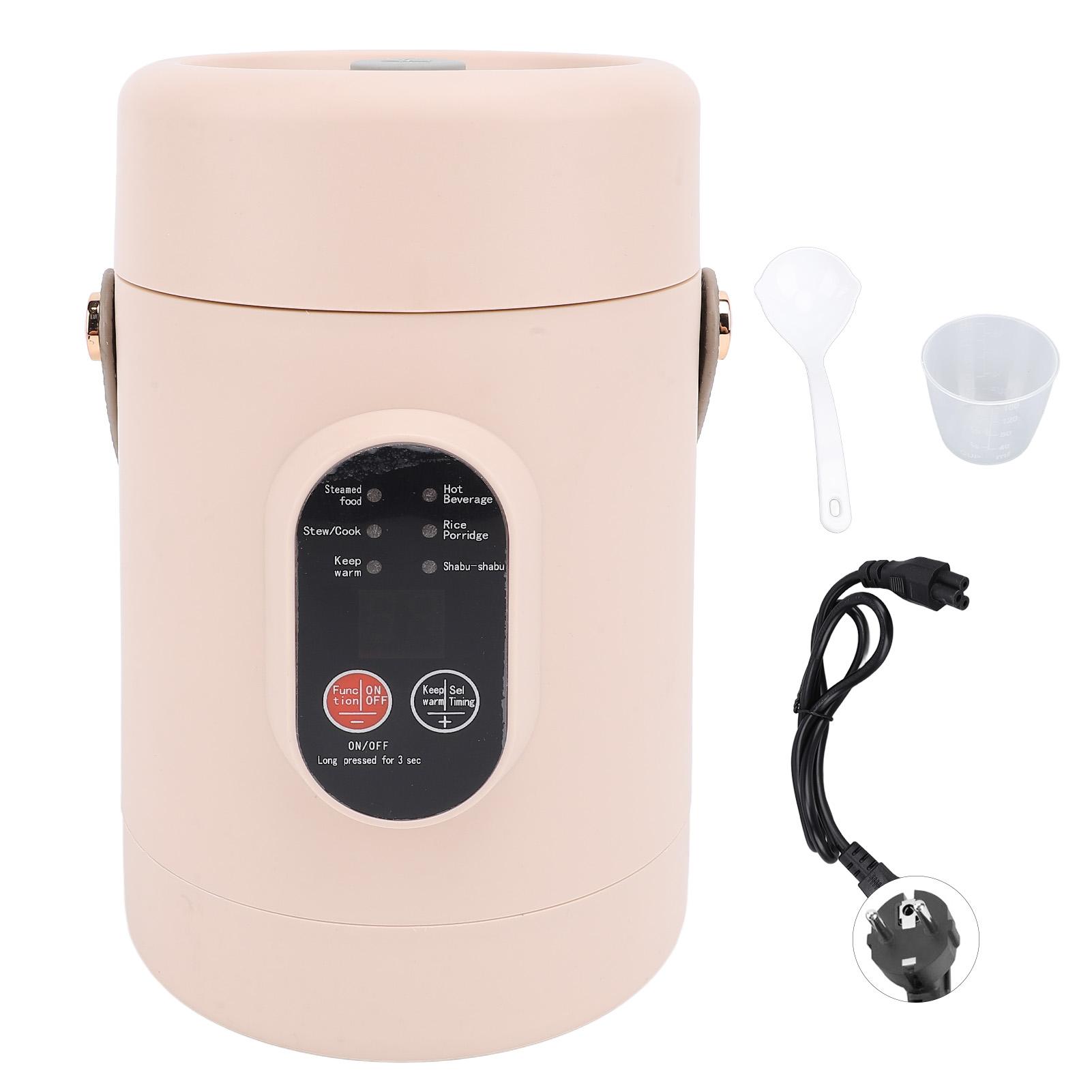 Mini-Elektroherd mit Sichtdeckel, tragbarer Schmortopf für Reis, Eier, Nudeln, Brei, EU L