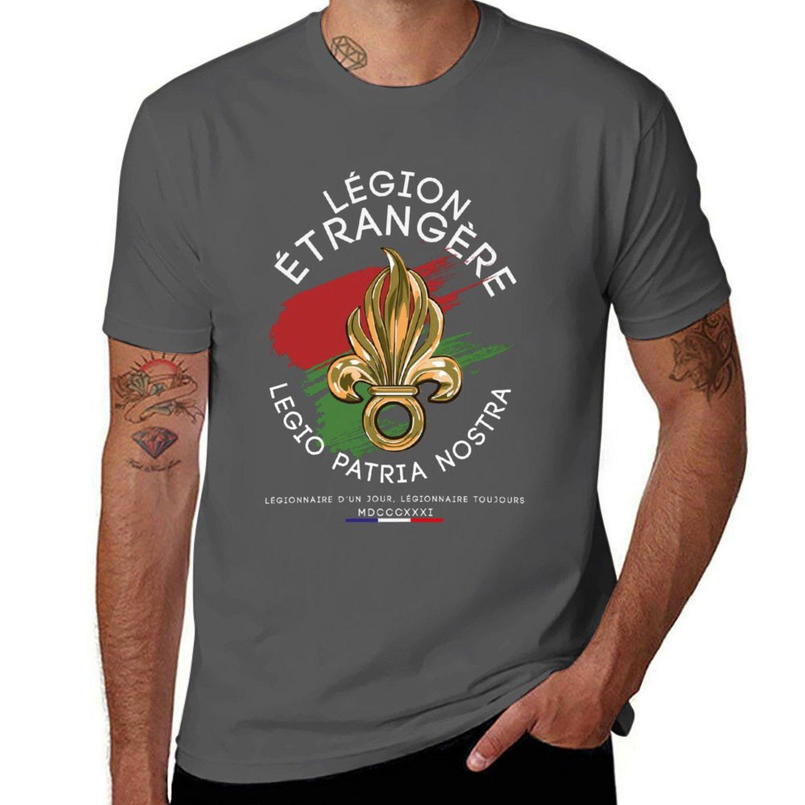 FRENCH FOREIGN LEGION T-SHIRT T-Shirt t shirt mann schlichte baumwoll t-shirts hohe qualität mann t-shirt luxus T-Shirt 4XL