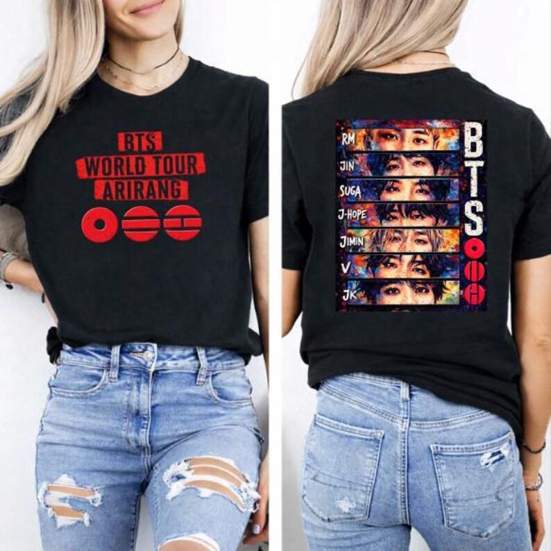 Bts Welt Tour 2026 T-Shirt Arirang Konzert T-Shirt, Army Fan Geschenk, Bangtan Comeback, Merch, Army Kpop, Kpop Fan Geschenk T-Shirt XXXL brown