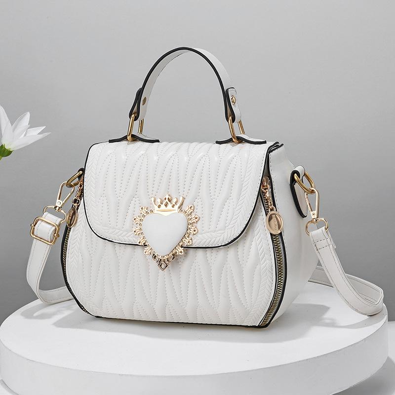 Damen Umhängetasche Weiches Leder Kleine Tasche Sommer Hundert Textur Damen Umhängetasche Leichte Damen Taschen off-weiße